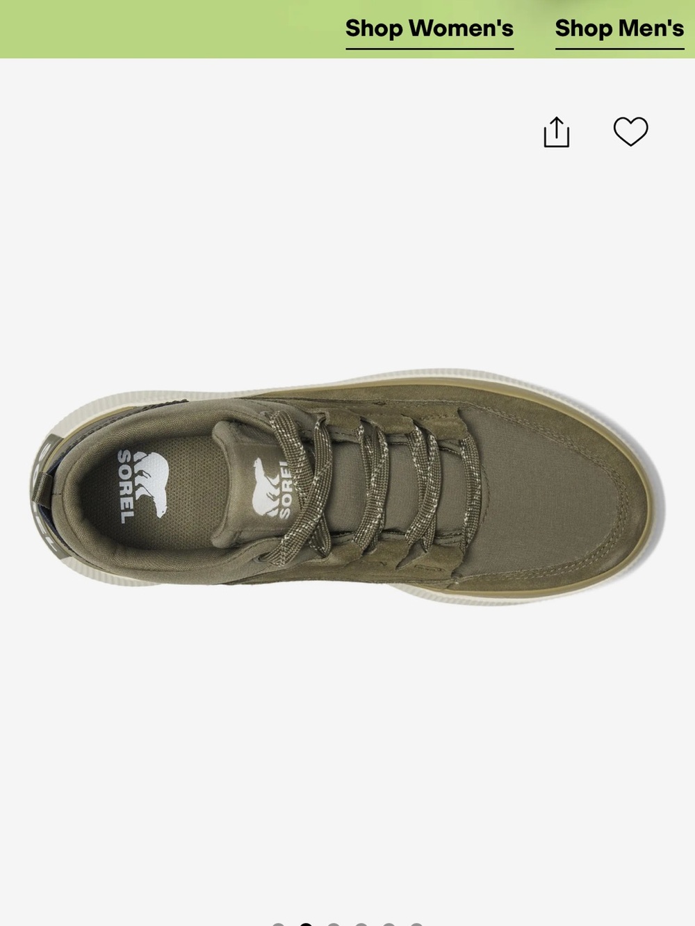Sorel Olive Green women Sneakers - Picture 2 of 4